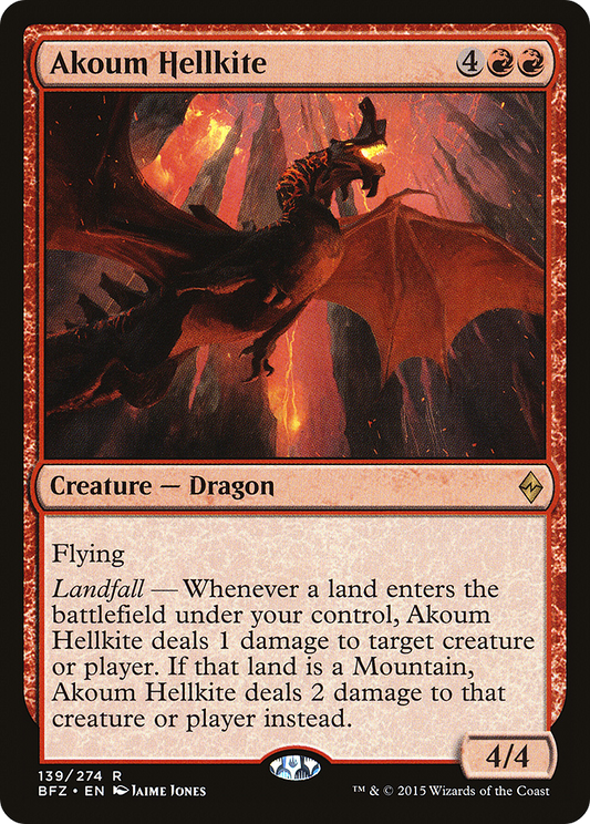 Akoum Hellkite (BFZ-139) - Battle for Zendikar
