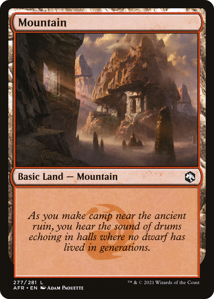 Mountain (AFR-277) - Adventures in the Forgotten Realms Foil