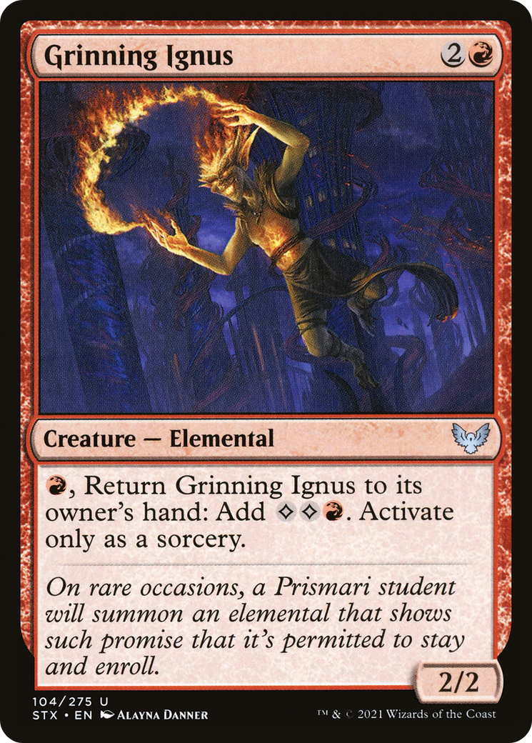 Grinning Ignus (STX-104) - Strixhaven: School of Mages