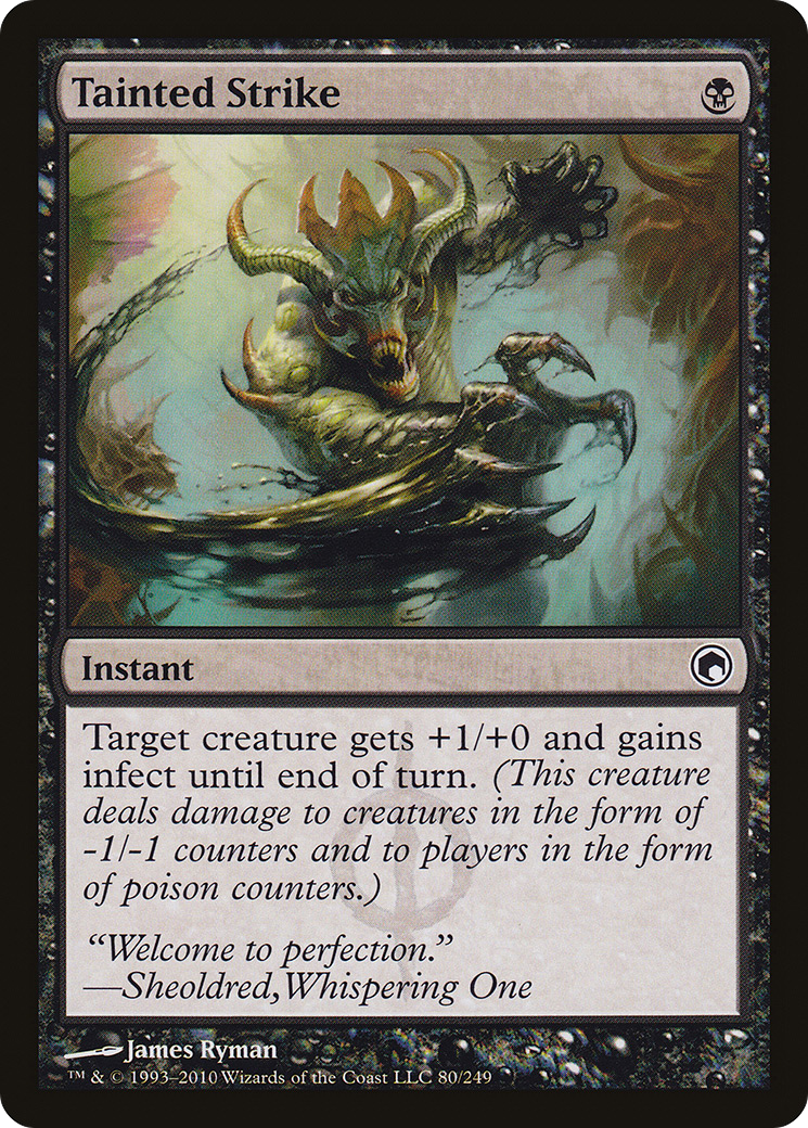 Tainted Strike (SOM-080) - Scars of Mirrodin Foil