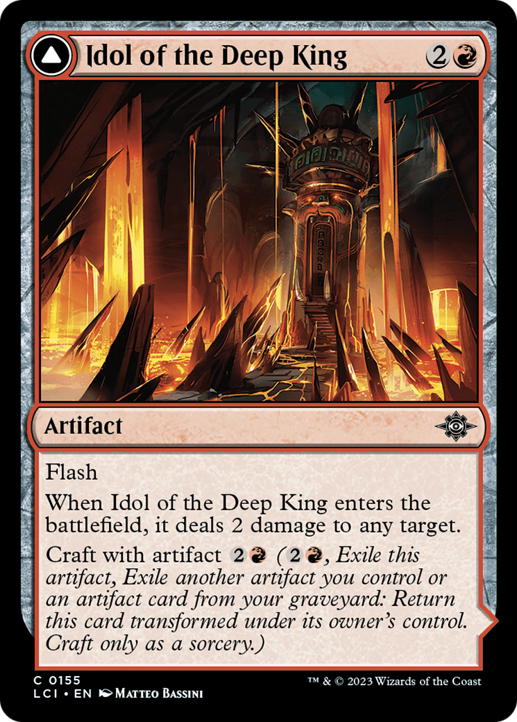 Idol of the Deep King // Sovereign's Macuahuitl (LCI-155) - The Lost Caverns of Ixalan Foil