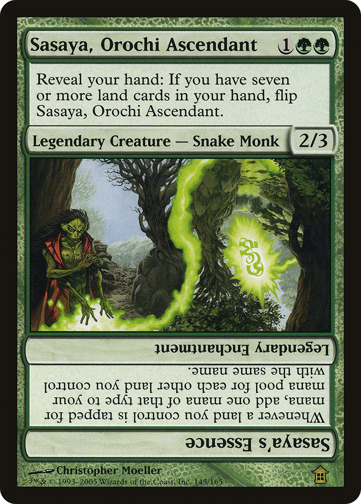 Sasaya, Orochi Ascendant // Sasaya's Essence (SOK-145) - Saviors of Kamigawa