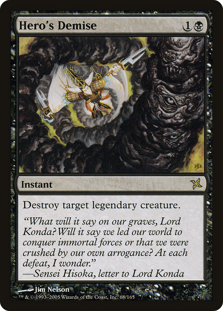 Hero's Demise (BOK-068) - Betrayers of Kamigawa Foil