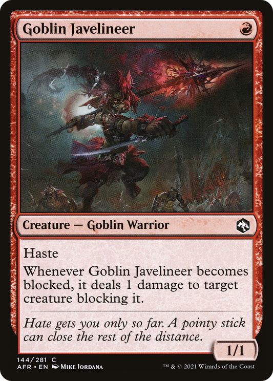 Goblin Javelineer (AFR-144) - Adventures in the Forgotten Realms Foil