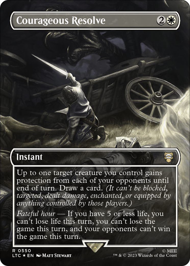 Courageous Resolve (LTC-550) - Tales of Middle-earth Commander (Borderless) Foil