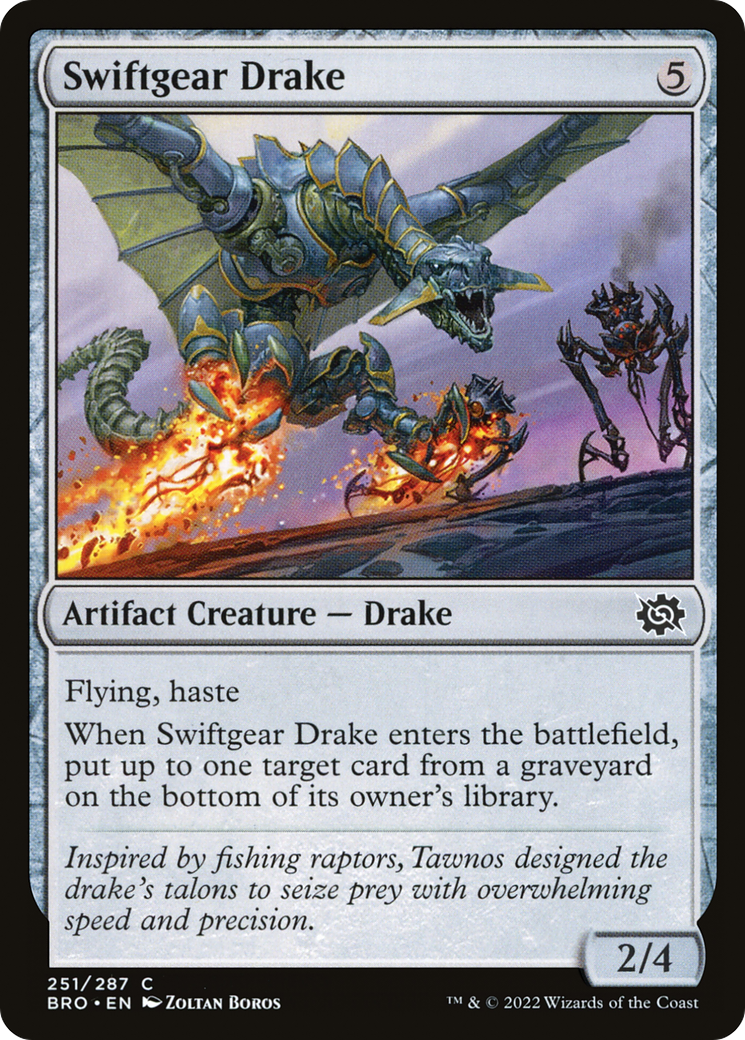 Swiftgear Drake (BRO-251) - The Brothers' War Foil