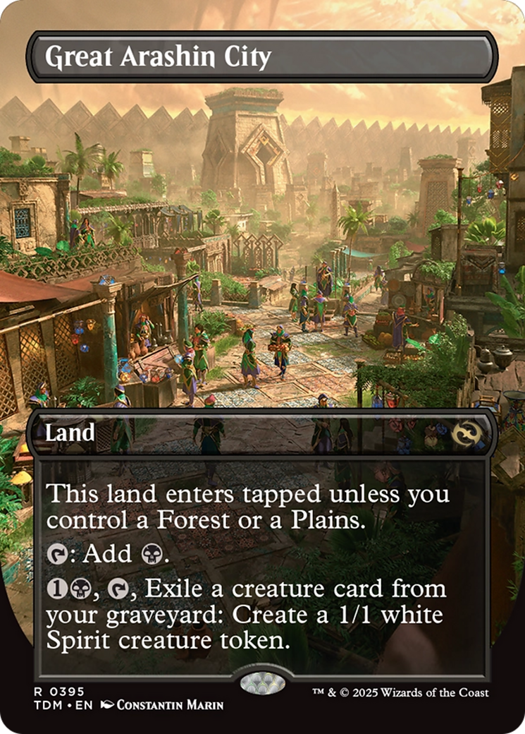 Great Arashin City (TDM-395) - Tarkir: Dragonstorm (Borderless) Foil