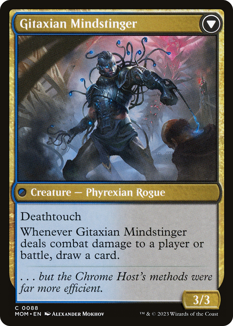 Aetherblade Agent // Gitaxian Mindstinger (MOM-088) - March of the Machine Foil