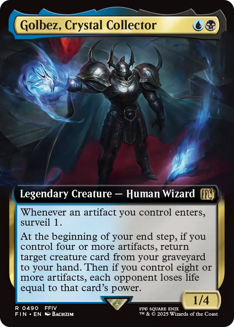 Golbez, Crystal Collector (FIN-490) - FINAL FANTASY: (Extended Art) Foil