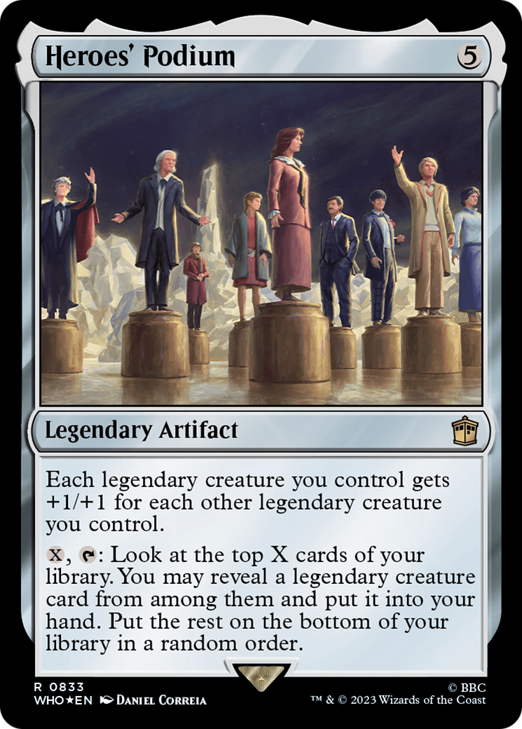 Heroes' Podium (WHO-833) - Doctor Who Foil