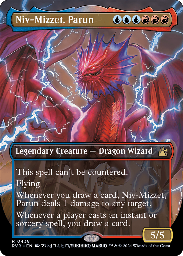 Niv-Mizzet, Parun (RVR-438) - Ravnica Remastered (Borderless) Foil