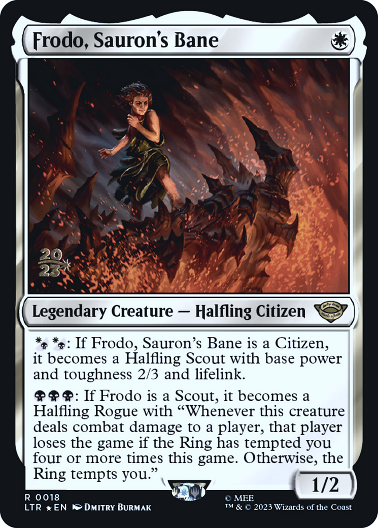 Frodo, Sauron's Bane (PRE-018) - Tales of Middle-earth Promos Foil