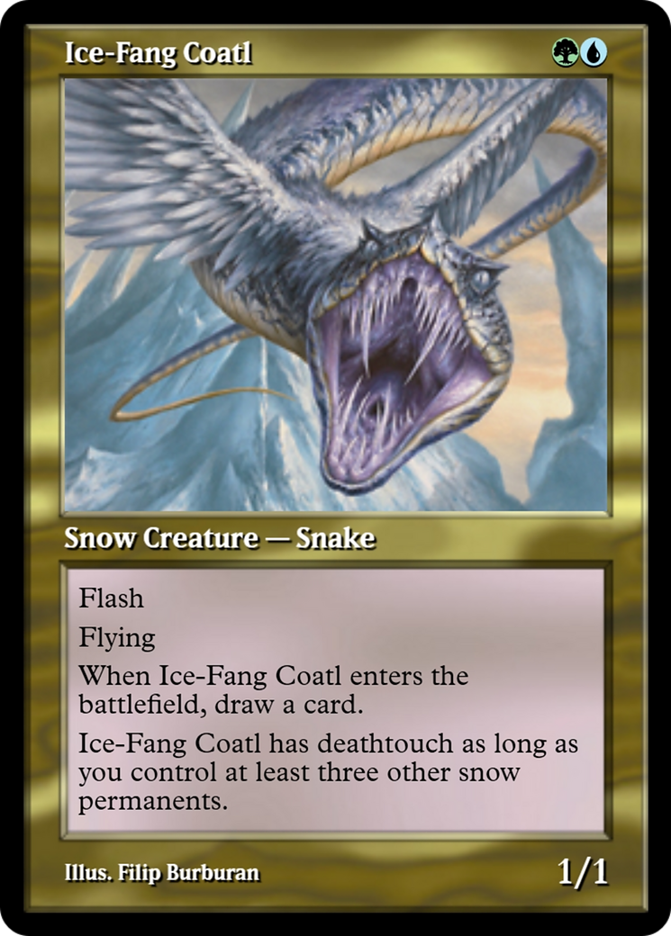 Ice-Fang Coatl (PRM-91333) - Magic Online Promos
