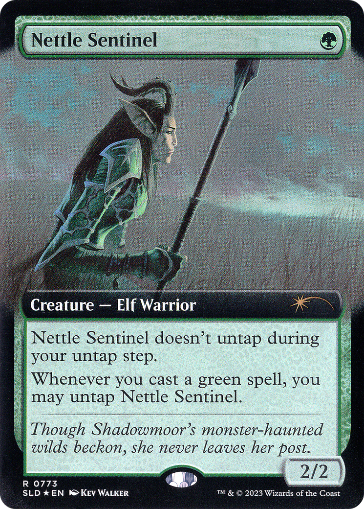 Nettle Sentinel (SLD-773) - Secret Lair Drop: (Extended Art) Foil