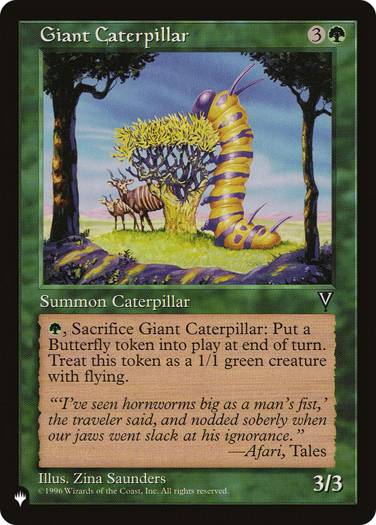 Giant Caterpillar (LIST-VIS-108) - The List