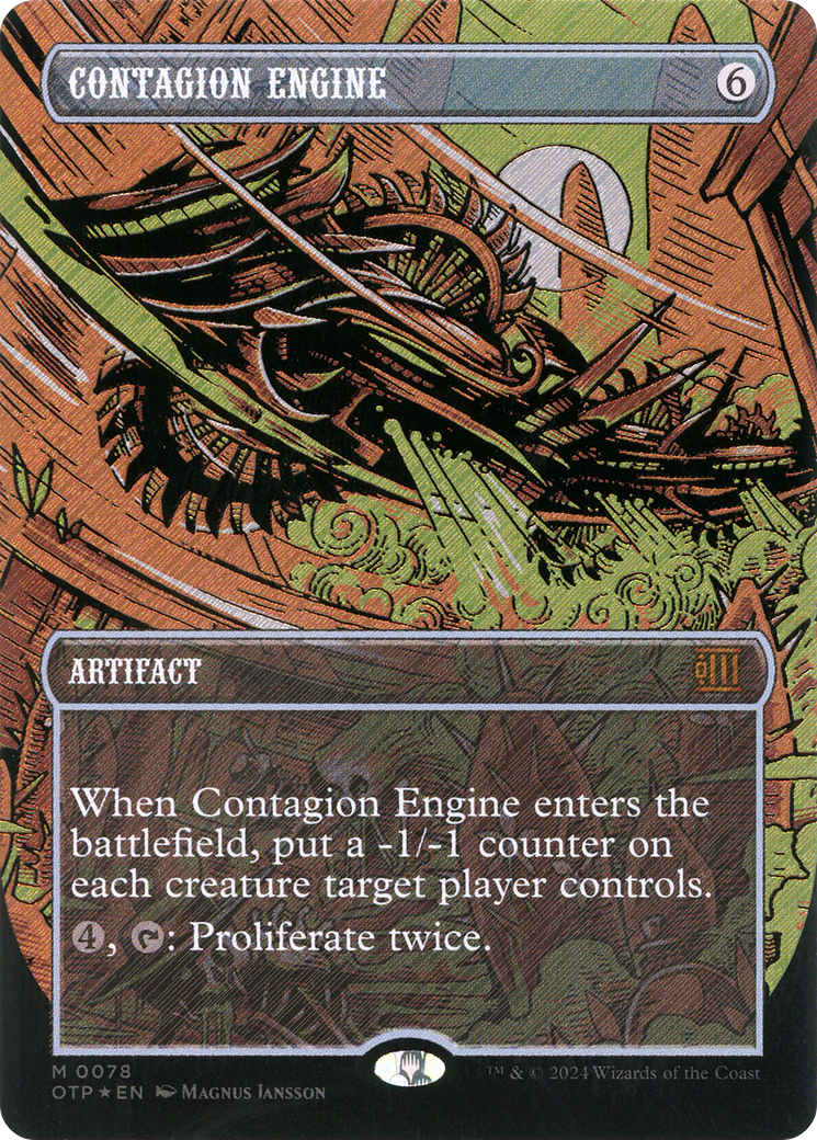Contagion Engine (OTP-078) - Breaking News (Borderless) Foil