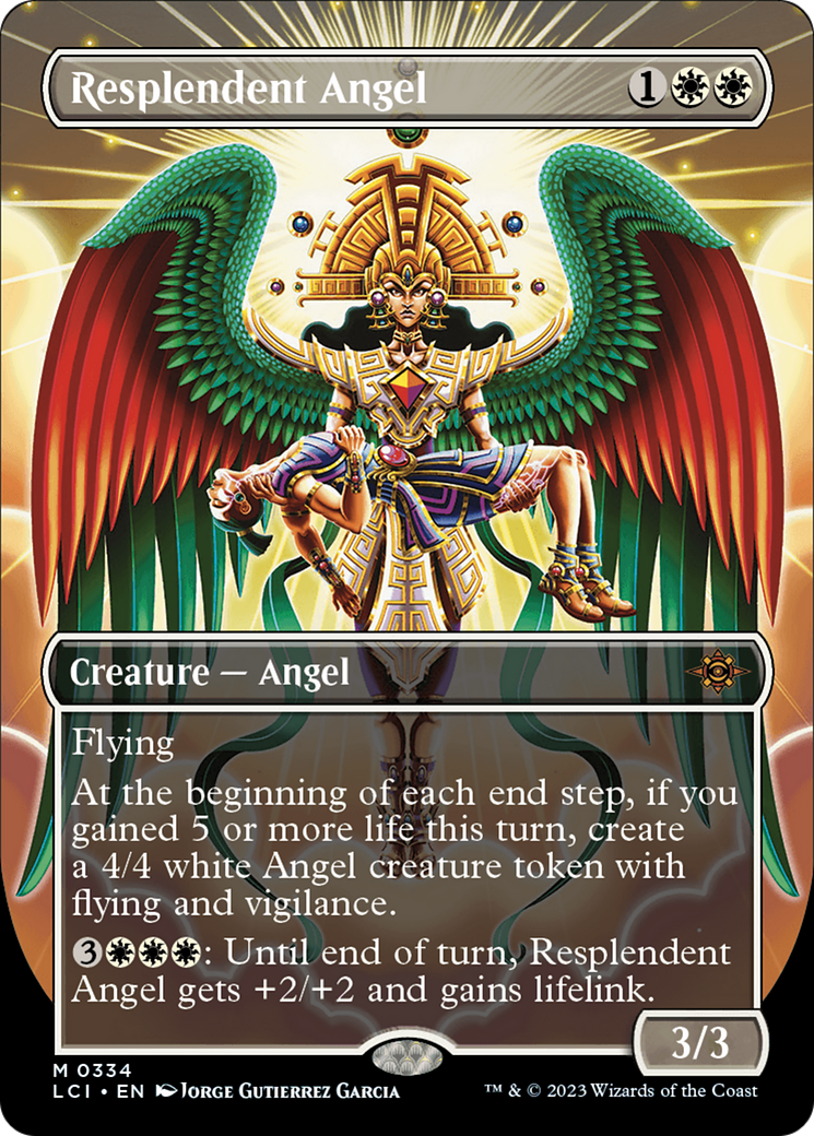 Resplendent Angel (LCI-334) - The Lost Caverns of Ixalan (Borderless) Foil