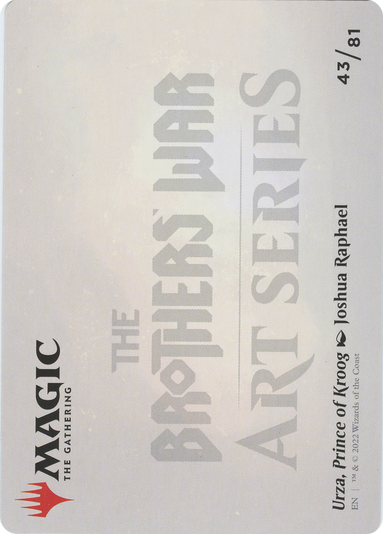 Urza, Prince of Kroog // Urza, Prince of Kroog (ABRO-043) - The Brothers' War Art Series (Borderless)