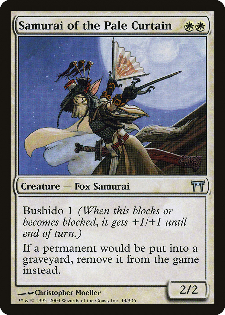 Samurai of the Pale Curtain (CHK-043) - Champions of Kamigawa Foil