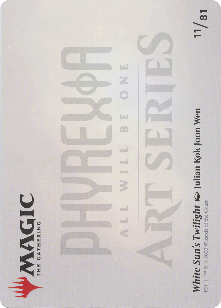 White Sun's Twilight // White Sun's Twilight (AONE-011) - Phyrexia: All Will Be One Art Series (Borderless)