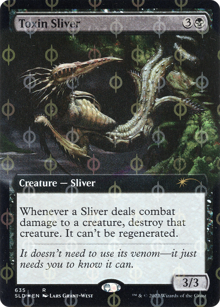 Toxin Sliver (SLD-635) - Secret Lair Drop: (Extended Art) Phyrexian Foil