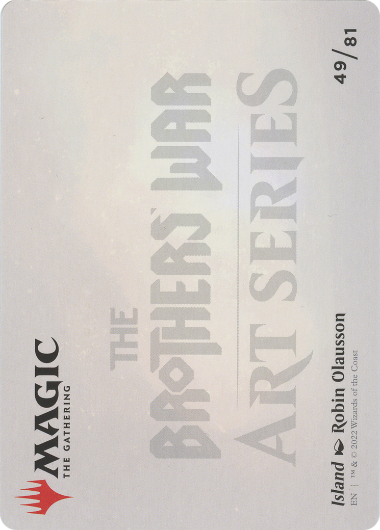 Island // Island (ABRO-049) - The Brothers' War Art Series (Borderless) Foil