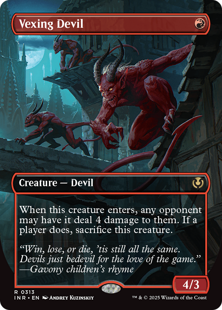 Vexing Devil (INR-313) - Innistrad Remastered (Borderless) Foil