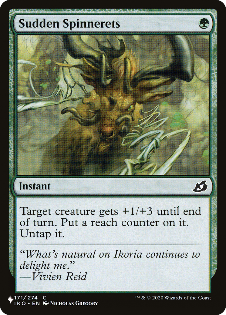 Sudden Spinnerets (LIST-171/274) - The List