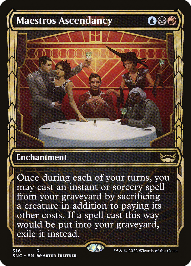 Maestros Ascendancy (SNC-316) - Streets of New Capenna: (Showcase) Foil