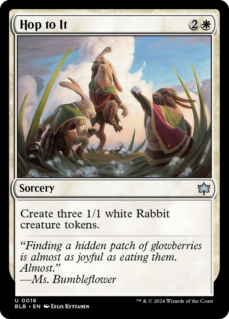 Hop to It (BLB-016) - Bloomburrow Foil