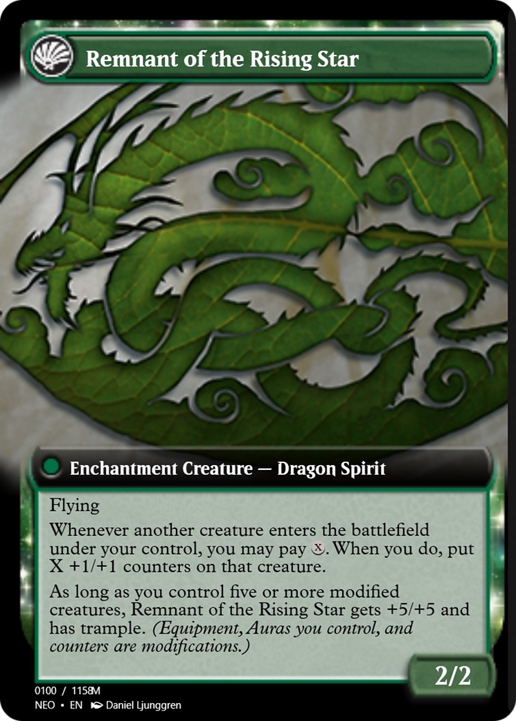 Jugan Defends the Temple // Remnant of the Rising Star (PRM-98063) - Magic Online Promos: (enchantment)