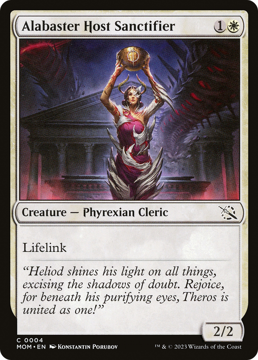 Alabaster Host Sanctifier (MOM-004) - March of the Machine Foil