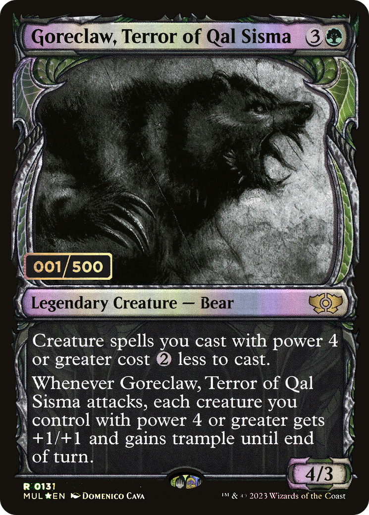Goreclaw, Terror of Qal Sisma (MUL-157) - Multiverse Legends: (Showcase) Foil