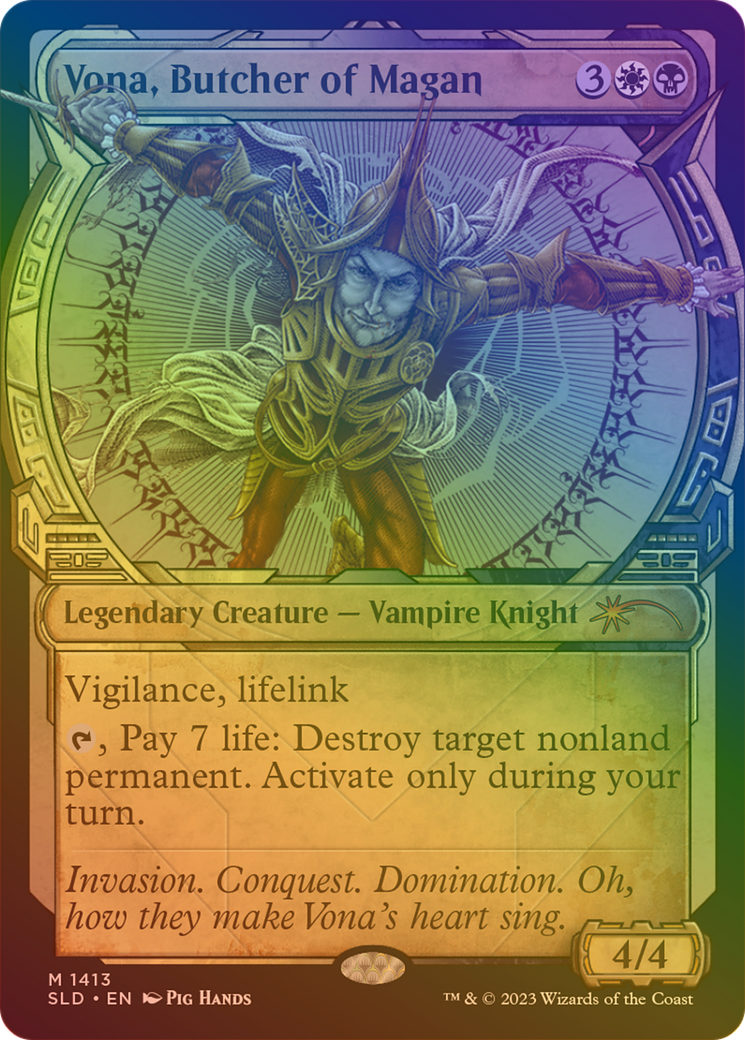 Vona, Butcher of Magan (SLD-1413) - Secret Lair Drop: (Showcase) Foil