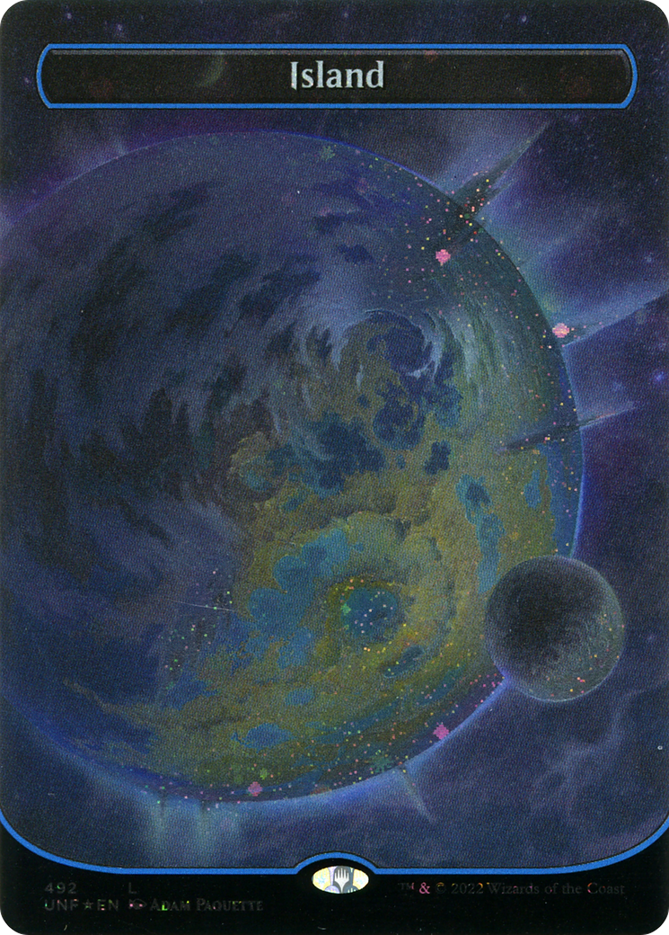 Island (UNF-492) - Unfinity (Borderless) Foil
