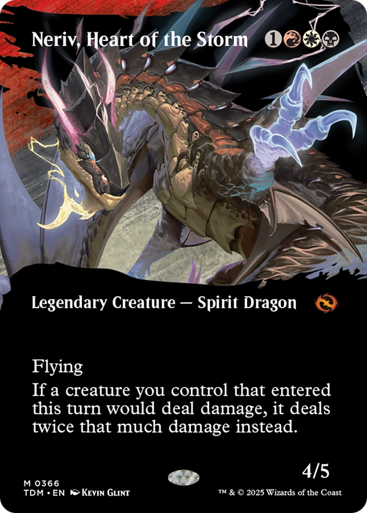 Neriv, Heart of the Storm (TDM-366) - Tarkir: Dragonstorm: (Showcase) (Borderless)