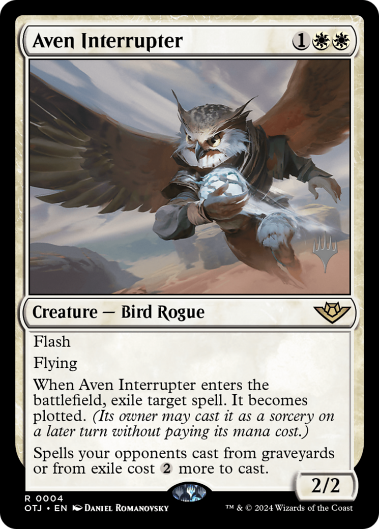 Aven Interrupter (PPOTJ-004) - Outlaws of Thunder Junction Promos