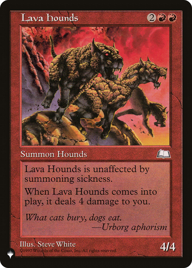 Lava Hounds (LIST-) - The List