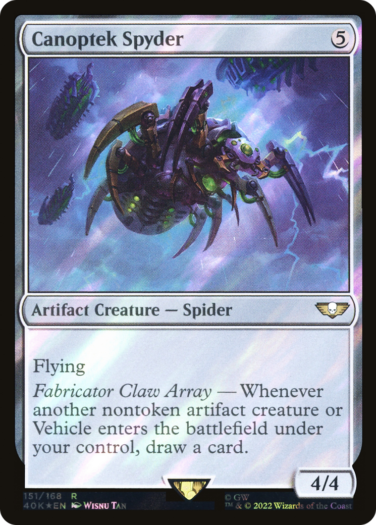 Canoptek Spyder (40K-151) - Warhammer 40,000 Commander Foil