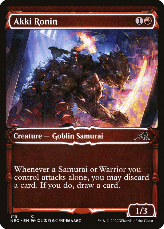 Akki Ronin (NEO-319) - Kamigawa: Neon Dynasty: (Showcase)