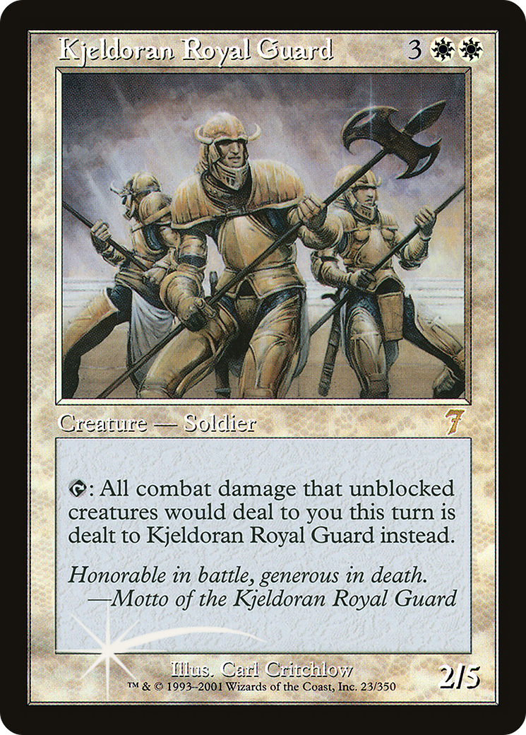 Kjeldoran Royal Guard (7ED-23★) - Seventh Edition Foil