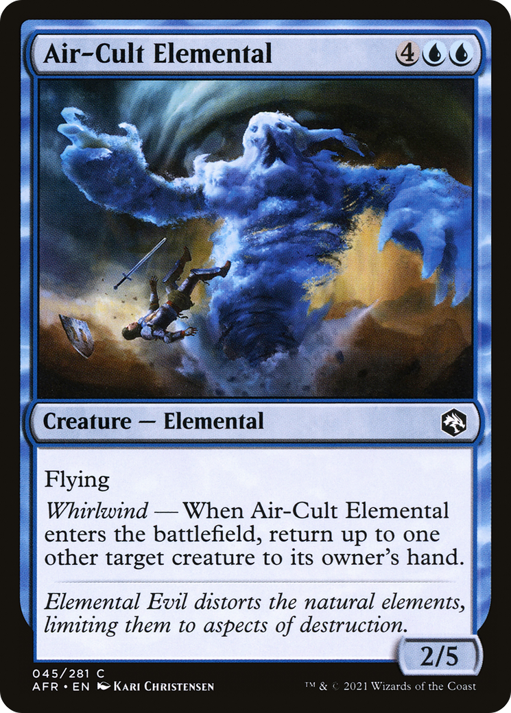 Air-Cult Elemental (AFR-045) - Adventures in the Forgotten Realms Foil