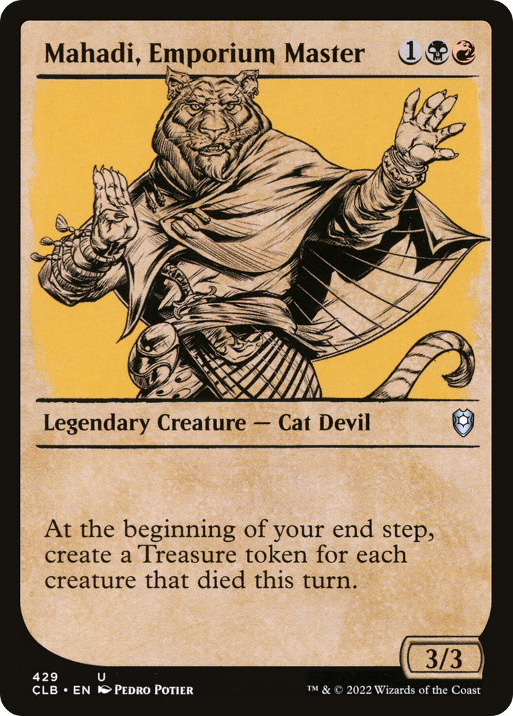 Mahadi, Emporium Master (CLB-429) - Commander Legends: Battle for Baldur's Gate: (Showcase) Foil