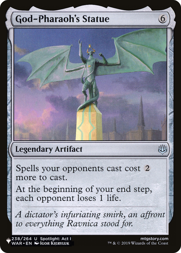 God-Pharaoh's Statue (LIST-WAR-238) - The List