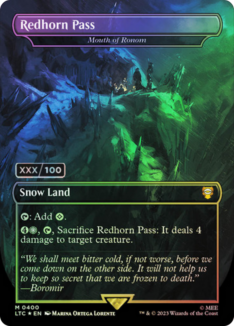 Mouth of Ronom (LTC-400) - Tales of Middle-earth Commander / Redhorn Pass (Borderless) Foil