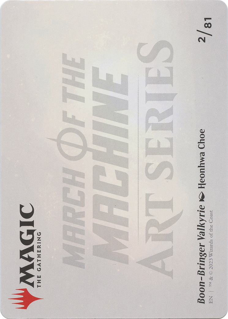 Boon-Bringer Valkyrie // Boon-Bringer Valkyrie (AMOM-002) - March of the Machine Art Series (Borderless)