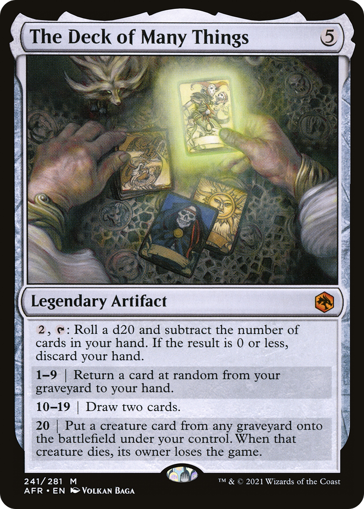 The Deck of Many Things (AFR-241) - Adventures in the Forgotten Realms Foil