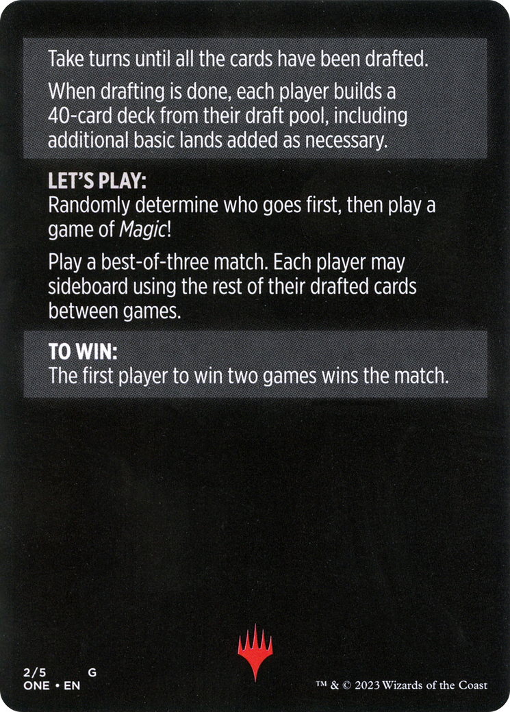 Winchester Draft // Winchester Draft (cont'd) (MONE-002) - Phyrexia: All Will Be One Minigames