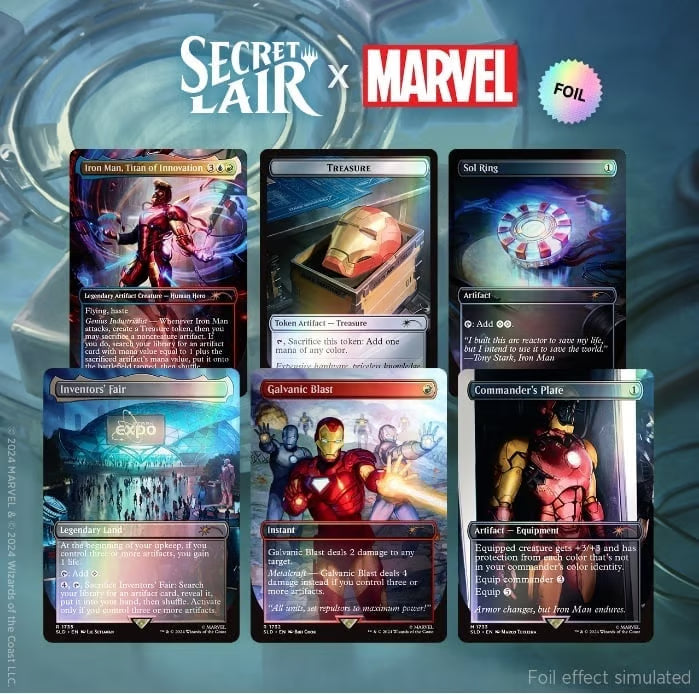 Secret Lair: MARVEL RAINBOW FOIL Iron Man