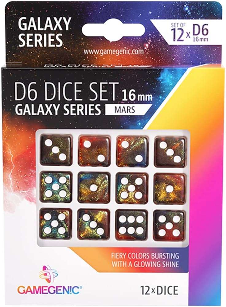 Dice GameGenic Galaxy Series: 12D6 MARS